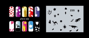 Airbrush nail art stencil Fengda JFH12-235