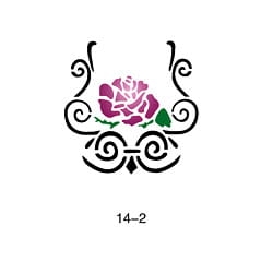 Glitter tattoo stencil Fengda 14-02