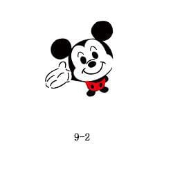 Glitter tattoo stencil Fengda 09-02