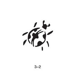 Glitter tattoo stencil Fengda 03-02