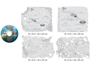 ARTOOL FH BFX 1 Bubble FX Set (4 pcs. + DVD) Freehand Airbrush Templates by Dennis Mathewson