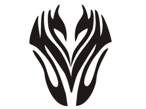 Airbrush tattoo stencil V036