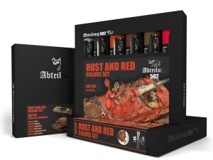 Abteilung 502 OIL SET ABT304 Rust and Red Colors Set (6x20ml tubes)