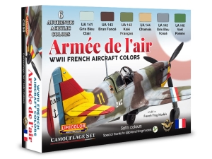 LifeColor Set CS56 Armée de l'air WWII French Aircraft Colors