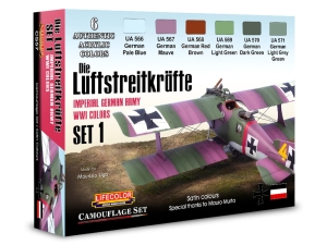 LifeColor Set CS57 Die Luftstreitkräfte Imperial German Army WWI Colors SET1