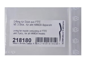 Harder & Steenbeck 218180 O-ring for nozzle consisting of PTFE (3pcs) for all HANSA models