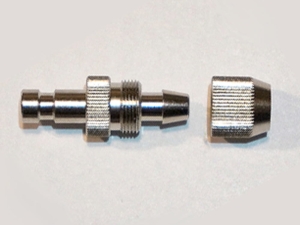 Harder & Steenbeck 104073 Plug in nipple ND 2.7mm with screw socket for hose 4x6mm