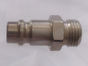 Harder & Steenbeck 102133 Plug in nipple ND 7.2mm, hardened steel - G1/4" male