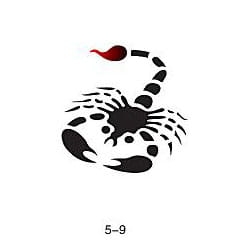 Glitter tattoo stencil Fengda 05-09