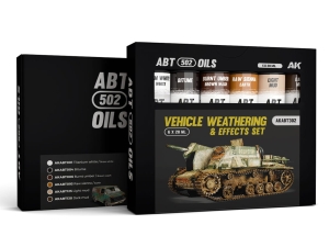 Abteilung 502 OIL SET ABT302 Vehicle Weathering and Effects Set (6x20ml tubes)