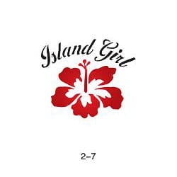 Glitter tattoo stencil Fengda 02-07