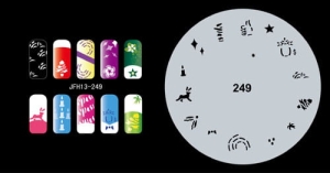 Airbrush nail art stencil Fengda JFH13-249