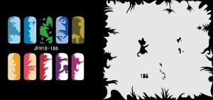 Airbrush nail art stencil Fengda JFH10-186