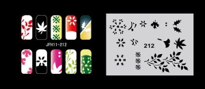 Airbrush nail art stencil Fengda JFH11-212
