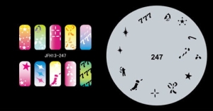 Airbrush nail art stencil Fengda JFH13-247