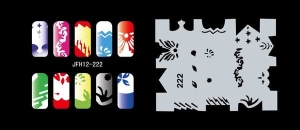 Airbrush nail art stencil Fengda JFH12-222