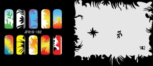 Airbrush nail art stencil Fengda JFH10-182