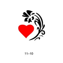 Glitter tattoo stencil Fengda 11-10