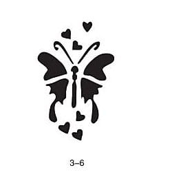 Glitter tattoo stencil Fengda 03-06