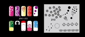 Airbrush nail art stencil Fengda JFH11-213