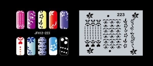 Airbrush nail art stencil Fengda JFH12-223