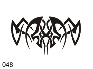 Airbrush tattoo stencil V048