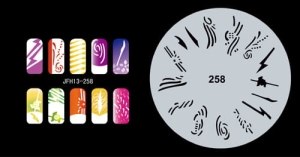 Airbrush nail art stencil Fengda JFH13-258