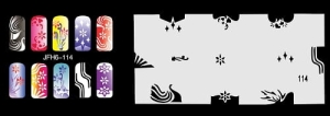 Airbrush nail art stencil Fengda JFH06-114
