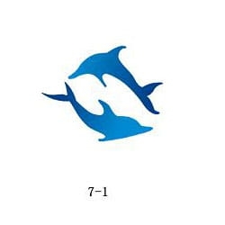 Glitter tattoo stencil Fengda 07-01