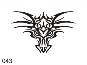 Airbrush tattoo stencil V043