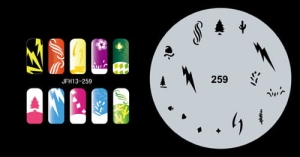 Airbrush nail art stencil Fengda JFH13-259
