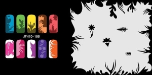 Airbrush nail art stencil Fengda JFH10-199