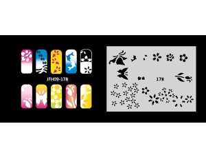 Airbrush nail art stencil Fengda JFH09-178