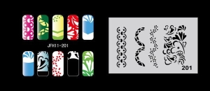 Airbrush nail art stencil Fengda JFH11-201