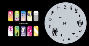 Airbrush nail art stencil Fengda JFH13-241