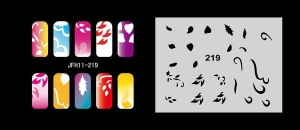 Airbrush nail art stencil Fengda JFH11-219