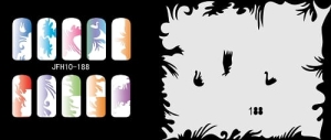 Airbrush nail art stencil Fengda JFH10-188