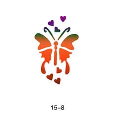 Glitter tattoo stencil Fengda 15-08