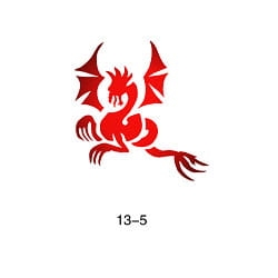 Glitter tattoo stencil Fengda 13-05