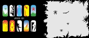 Airbrush nail art stencil Fengda JFH10-181