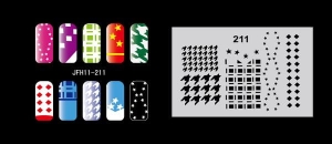 Airbrush nail art stencil Fengda JFH11-211