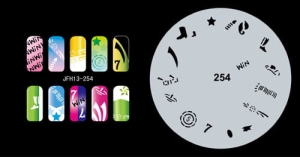 Airbrush nail art stencil Fengda JFH13-254
