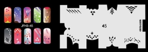 Airbrush nail art stencil Fengda JFH03-045