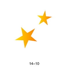 Glitter tattoo stencil Fengda 14-10