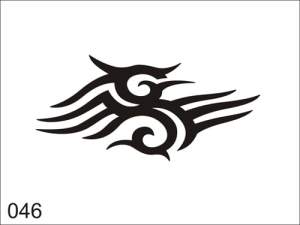 Airbrush tattoo stencil V046