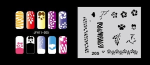 Airbrush nail art stencil Fengda JFH11-205
