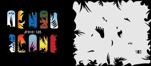 Airbrush nail art stencil Fengda JFH10-185