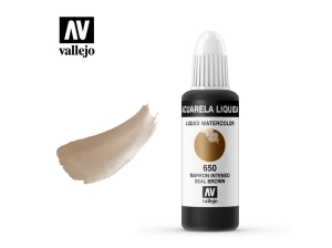 Vallejo Liquid Watercolor 33650 Seal Brown (32ml)