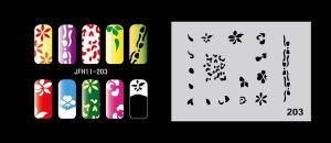 Airbrush nail art stencil Fengda JFH11-203