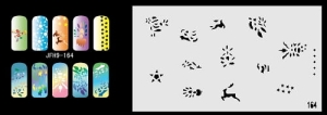 Airbrush nail art stencil Fengda JFH09-164